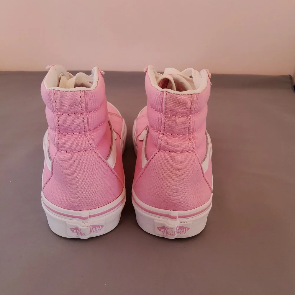 Vans hi-top unisex pink canvas sneakers - Picture 3 of 5